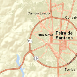 Feira de Santana Street Map
