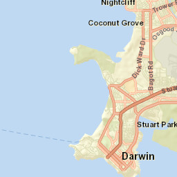 Nightcliff Street Map