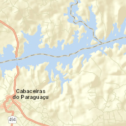 Cabaceiras do Paraguaçu Street Map