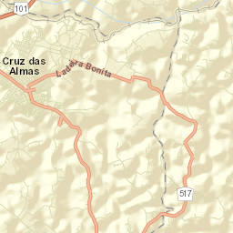 Cruz das Almas Street Map