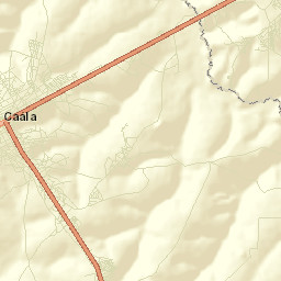 Caála Street Map