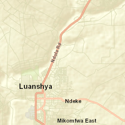 Luanshya Street Map