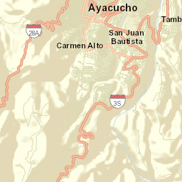 Provincia de Huamanga Street Map