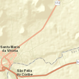 Santa Maria da Vitória Street Map