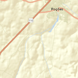 Poções Street Map