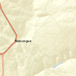 Menongue Street Map