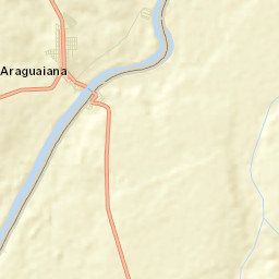 Araguaiana Street Map