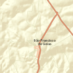 São Francisco de Goiás Street Map