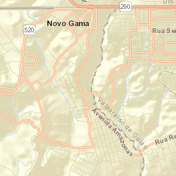 Novo Gama Street Map