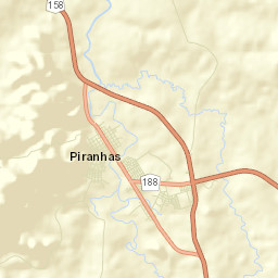 Piranhas Street Map