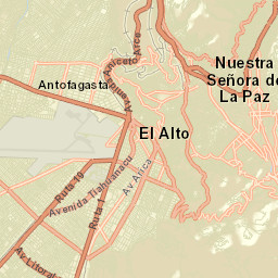 La Paz Street Map
