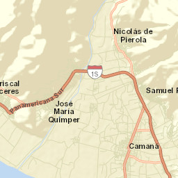 Camaná Street Map
