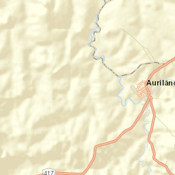 Aurilândia Street Map