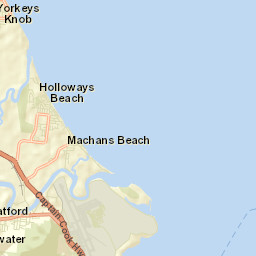 Holloways Beach Street Map