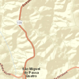 São Miguel do Passa Quatro Street Map