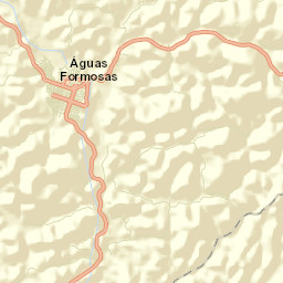 Águas Formosas Street Map