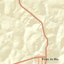 Pires do Rio Street Map