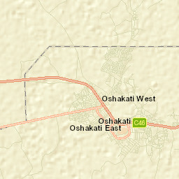 Oshakati Street Map