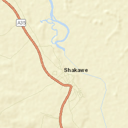 Shakawe Street Map