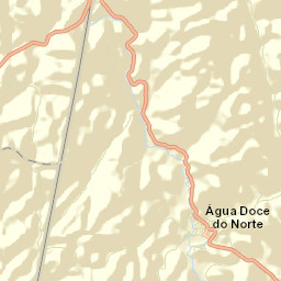 Água Doce do Norte Street Map