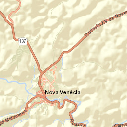 Nova Venécia Street Map