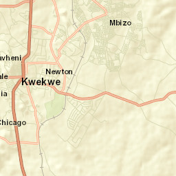 Kwekwe Street Map