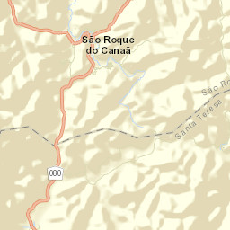 São Roque do Canaã Street Map
