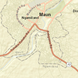 Maun Street Map