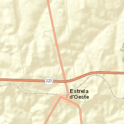 Estrela d'Oeste Street Map