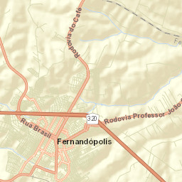 Fernandópolis Street Map