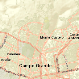 Campo Grande Street Map