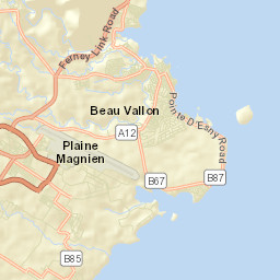 Beau Vallon Street Map