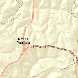 Neves Paulista Street Map