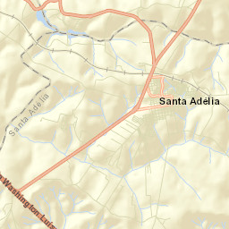 Santa Adélia Street Map