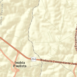 Inúbia Paulista Street Map