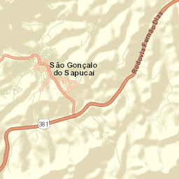 São Gonçalo do Sapucaí Street Map