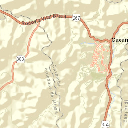 Caxambu Street Map