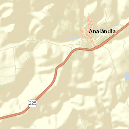 Analândia Street Map