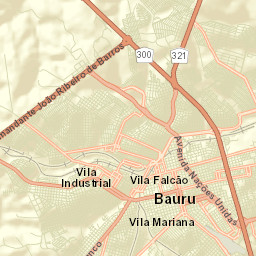 Bauru Street Map