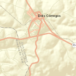 Dois Córregos Street Map
