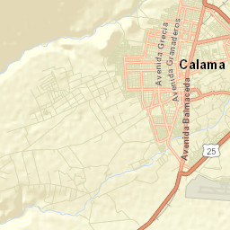 Calama Street Map