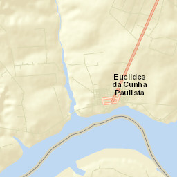 Euclides da Cunha Paulista Street Map
