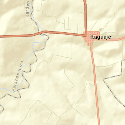 Itaguajé Street Map