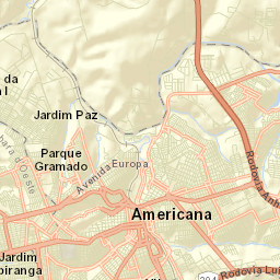 Americana Street Map