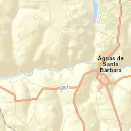 Águas de Santa Bárbara Street Map