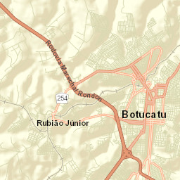Botucatu Street Map
