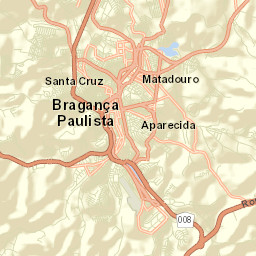 Bragança Paulista Street Map