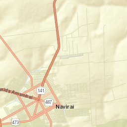 Naviraí Street Map