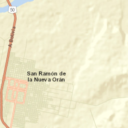 San Ramón de la Nueva Orán Street Map