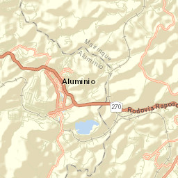 Alumínio Street Map